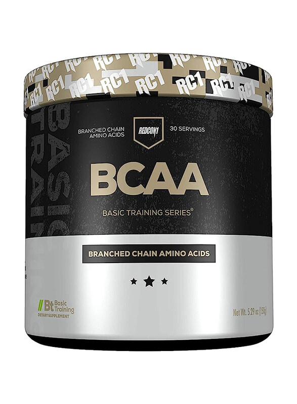 

Redcon1 BCAA Basic Training Series Branched Chain Amino Acid Powder, 30 Servings, Unflavoured