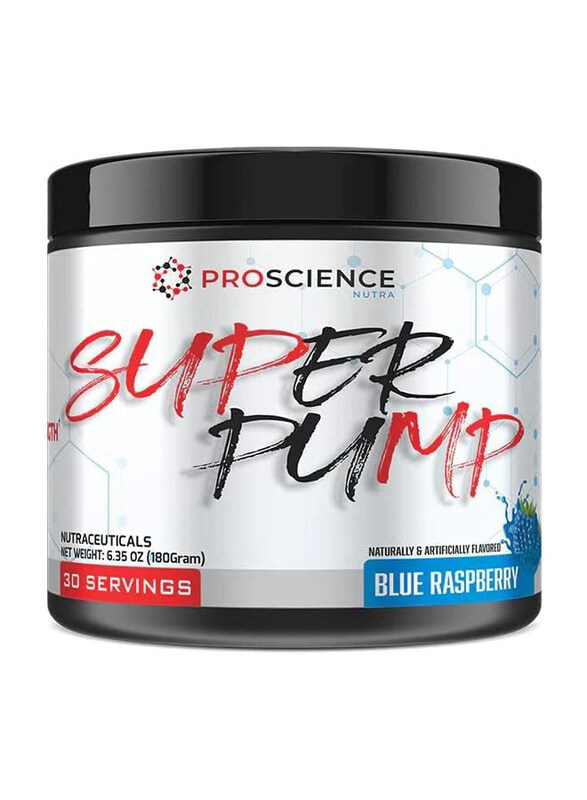 

Proscience Nutra Super Pump Pre-Workout Powder, 180gm, Blue Raspberry