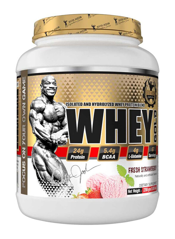 

Dexter Jackson Signature Series Whey Gold, 2.26 Kg, Fresh Strawberry