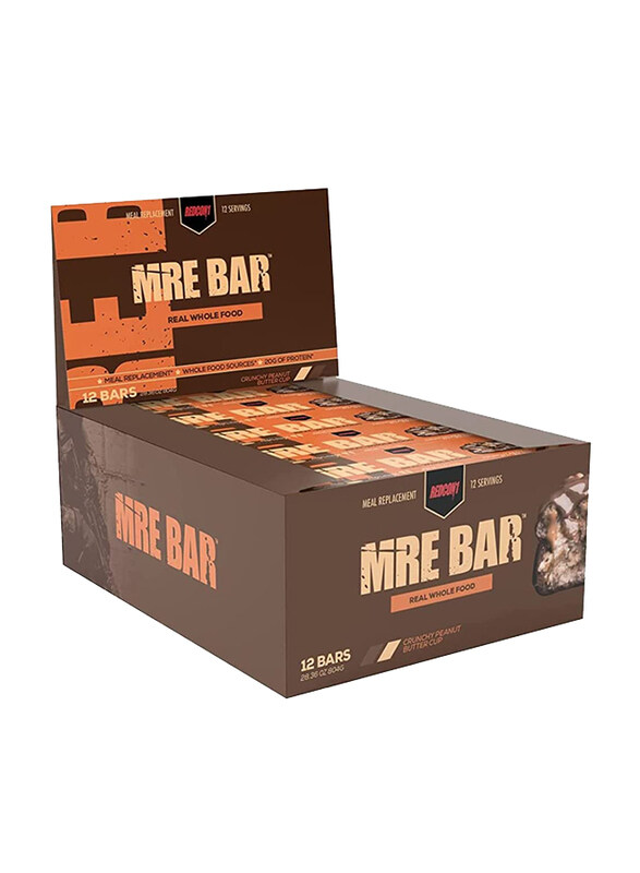 

Redcon1 Meal Replacement Mre Bar, 12 Pieces, Crunchy Peanut Butter Cup