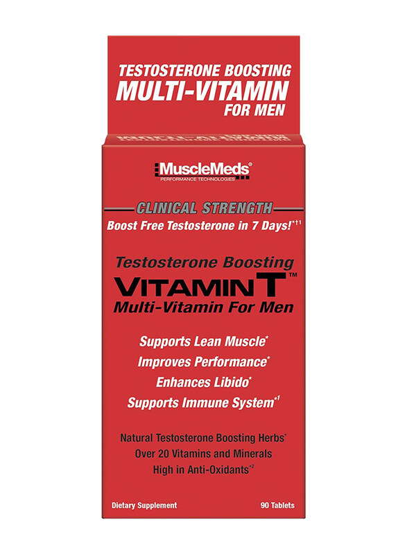 

MuscleMeds Testosterone Boosting Vitamin T Multivitamin, 90 Capsules, Regular