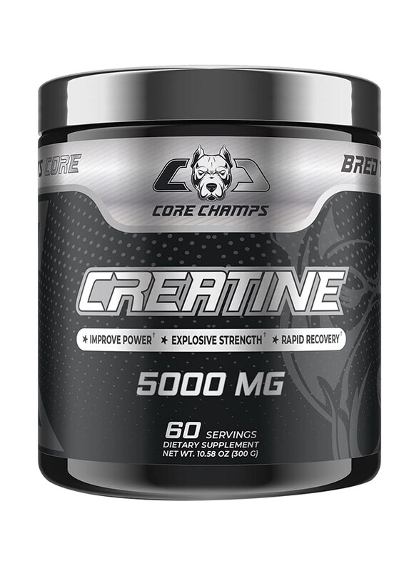 

Core Champs Creatine Dietary Supplement, 5000mg, 60 Servings, Unflavoured