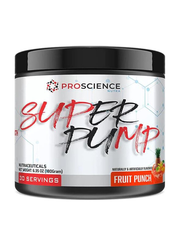 

Proscience Nutra Super Pump Pre-Workout Powder, 180gm, Fruit Punch