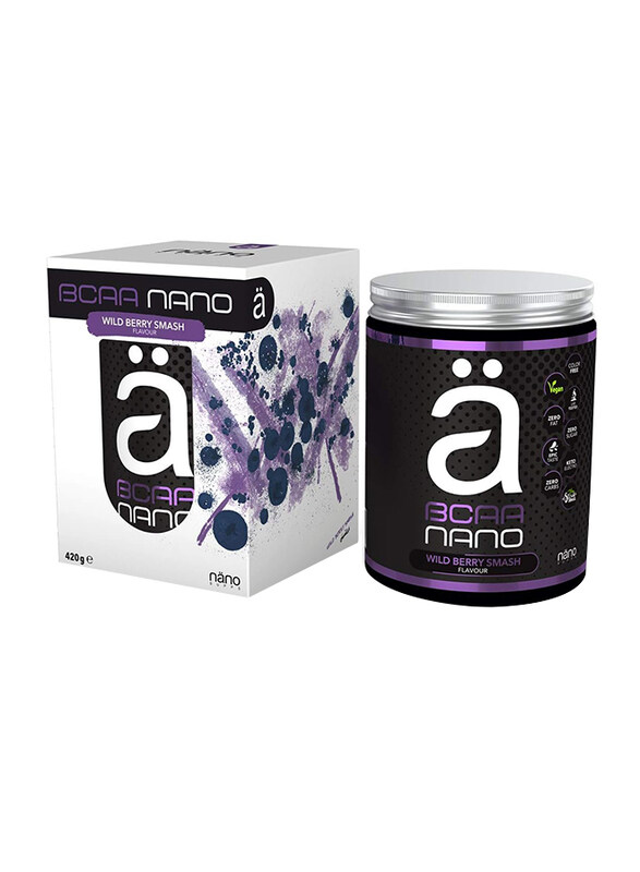 

Nano Supps Bcaa Nano Protein Powder, 420gm, Wildberry Smash