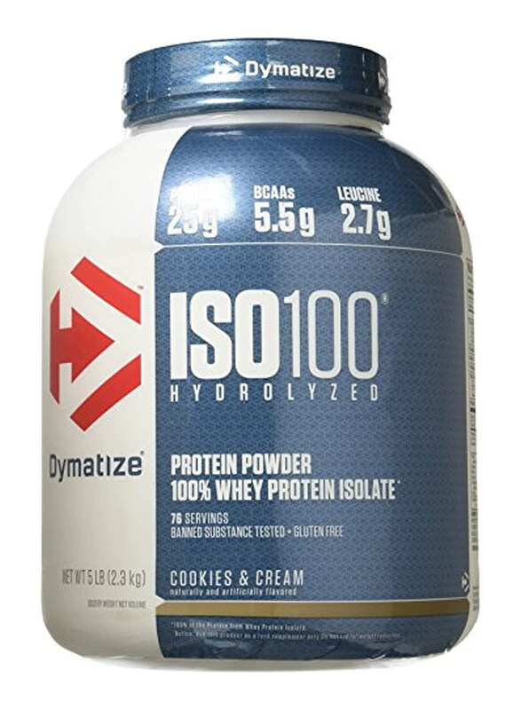 

Dymatize ISO 100 Hydrolyzed Protein, 2.3 Kg, Cookies & Cream