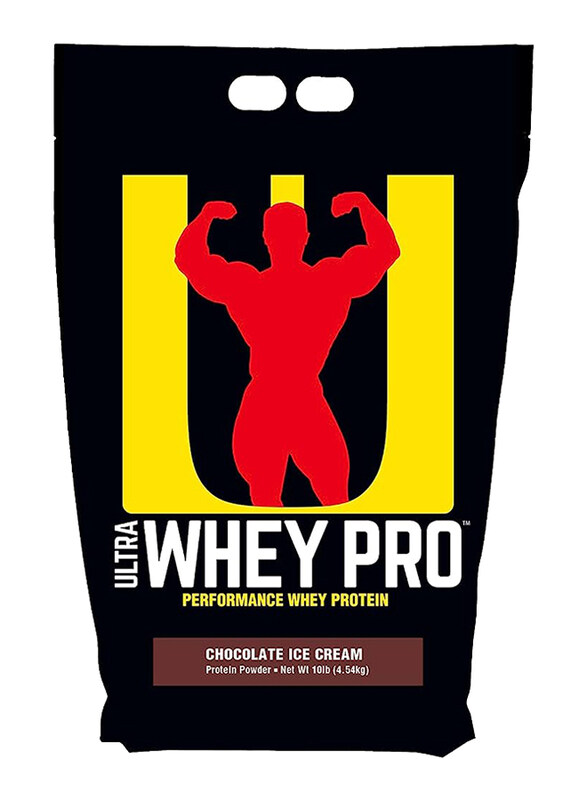 

Universal Nutrition Ultra Whey Pro Supplement, 10Lbs, Chocolate Ice Cream