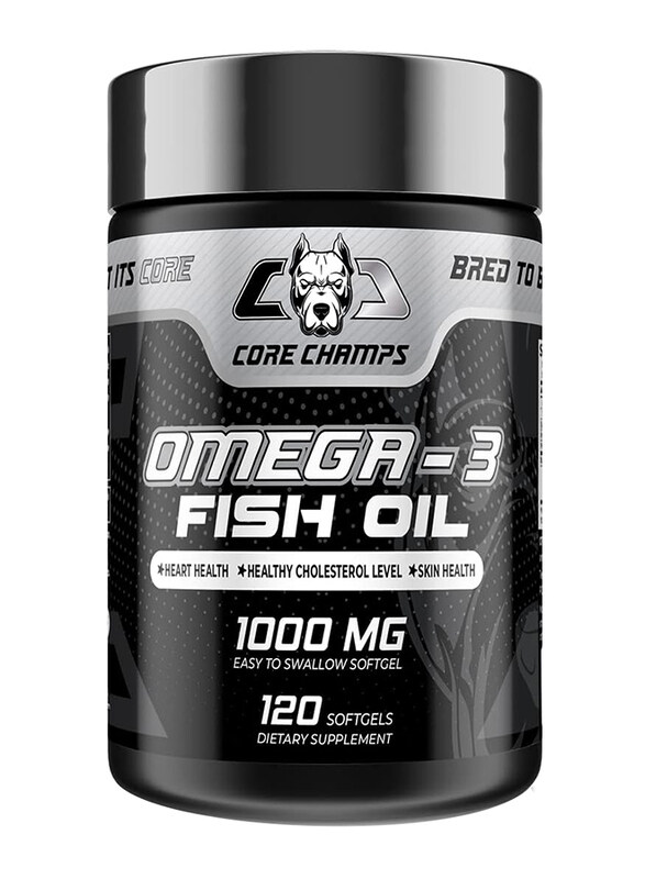 

Core Champs Omega-3 Fish Oil Dietary Supplement, 1000mg, 120 Softgels