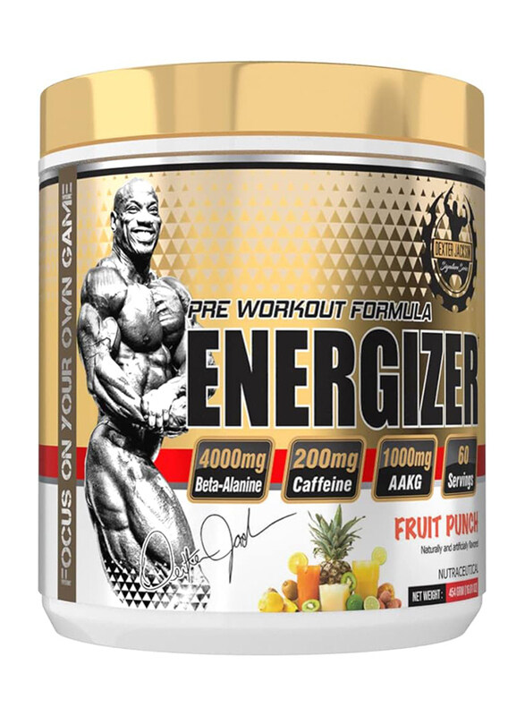 

Dexter Jackson Energizer Pre-Workout formula, 454gm, Fruit Punch