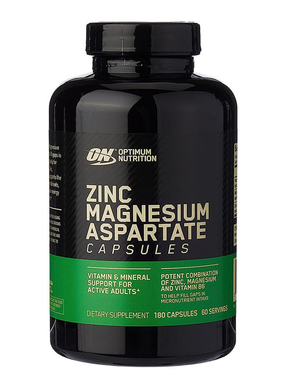 

Optimum Nutrition Zinc Magnesium Aspartate Supplement, 180 Capsules