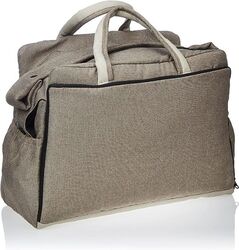 Celine Diaper Bag With External Storage Pockets, Beige