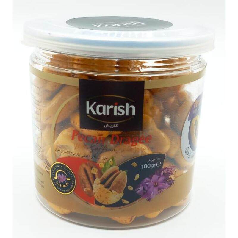 

Karish Pecan Coated with Saffron Chocolate