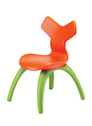 Kids Chair, Orange/Green