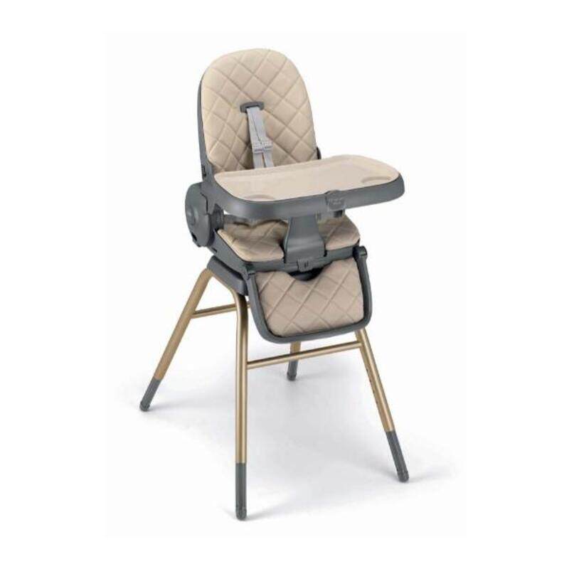 

CAM Original 4 In 1 Baby High Chair - Beige, From 0 Up To 15 Kg. (36 Months), 5 Heights, 3 Backrest Positions, Adjustable 2-Position Footrest, Two Rem