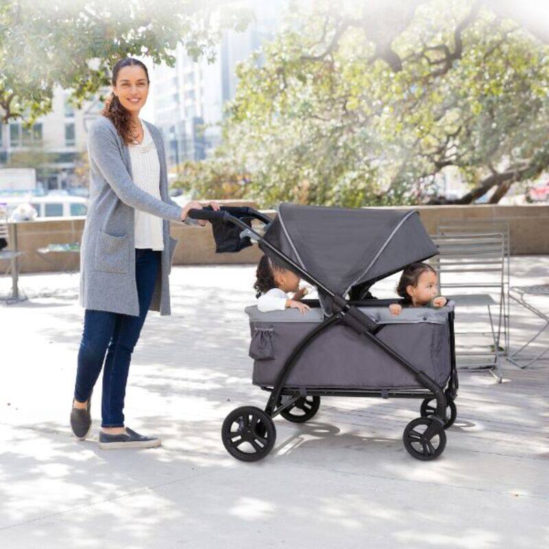 Babytrend  Expedition 2-in-1 Stroller Wagon 6 months +, Grey/Black