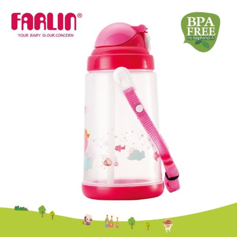 Farlin Water Flask 650ML 1pc, Pink/Blue Assorted