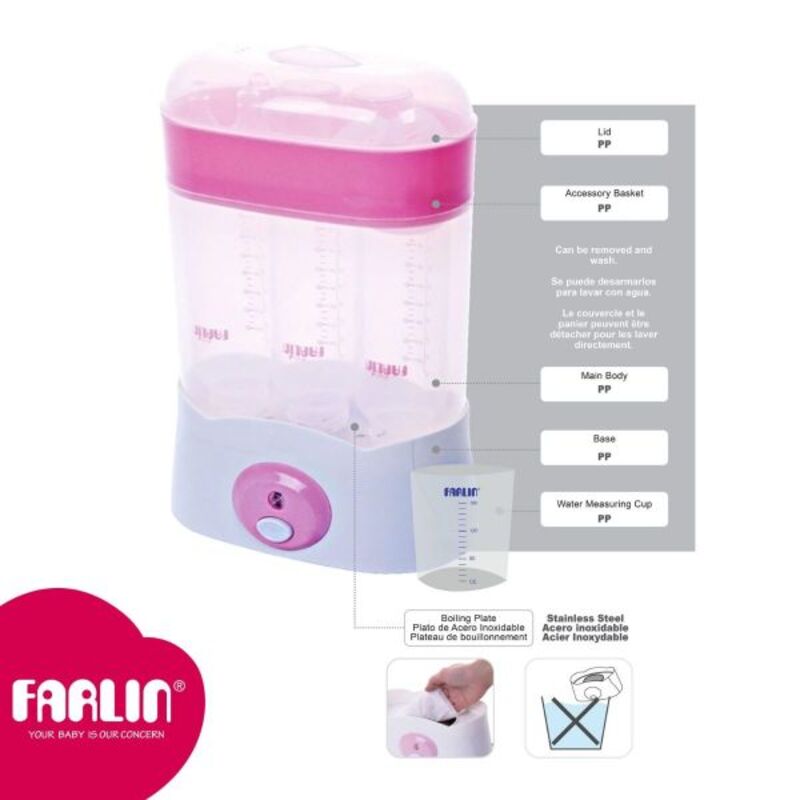 Farlin Compact Automatic Steam Sterilizer 1pc, Assorted