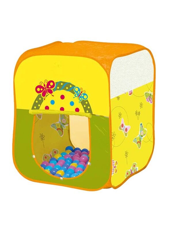 

Butterfly Square Shape House with 100 Pieces 6cm Ball Set, Ages 2+