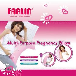 Farlin Pregnancy Pillow 1pc, Pink, Blue & Green (Assorted)