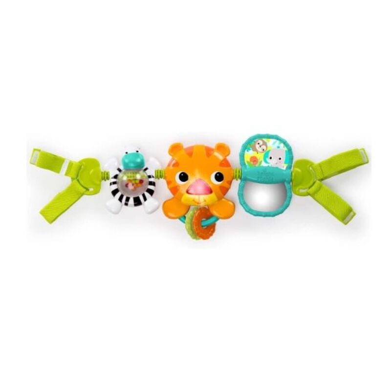 BRIGHT STARTS Take Along Carrier Toy Bar Tiger