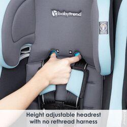 Babytrend Cover Me 4-in-1 Convertible Car Seat, Solid Print Desert Blue
