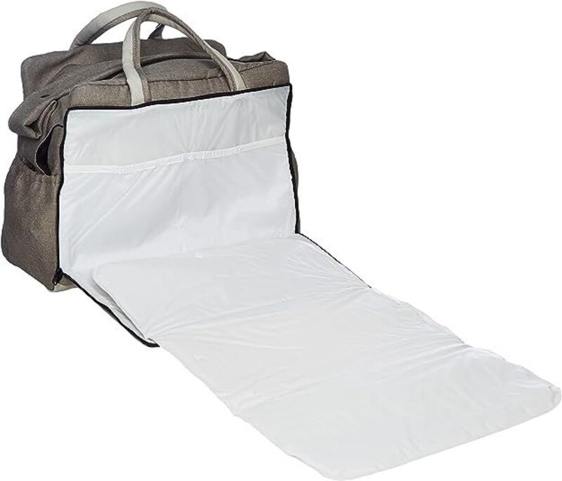 Celine Diaper Bag With External Storage Pockets, Beige