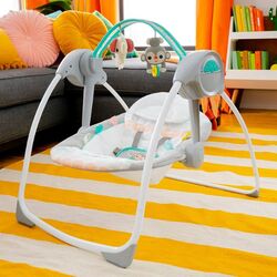 Bright Starts Whimsical Wild Portable Swing, Sky blue