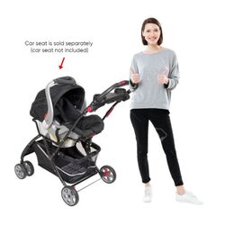 Babytrend Snap-N-Go FX Universal Infant Car Seat Carrier, Black (Frame only)