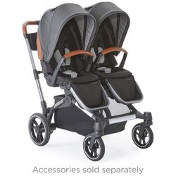 Contours Contours Element Side by Side 1 to 2 Stroller Storm Grey