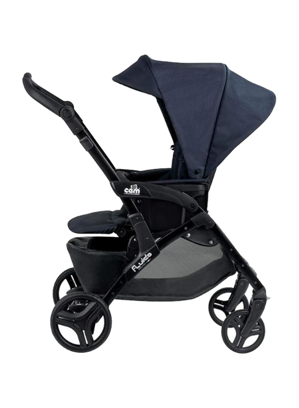 Cam Fluido Easy Travel System Baby Stroller, Light Grey