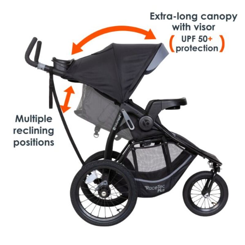 Baby Trend Expedition Race Tec Plus Jogger, black/grey