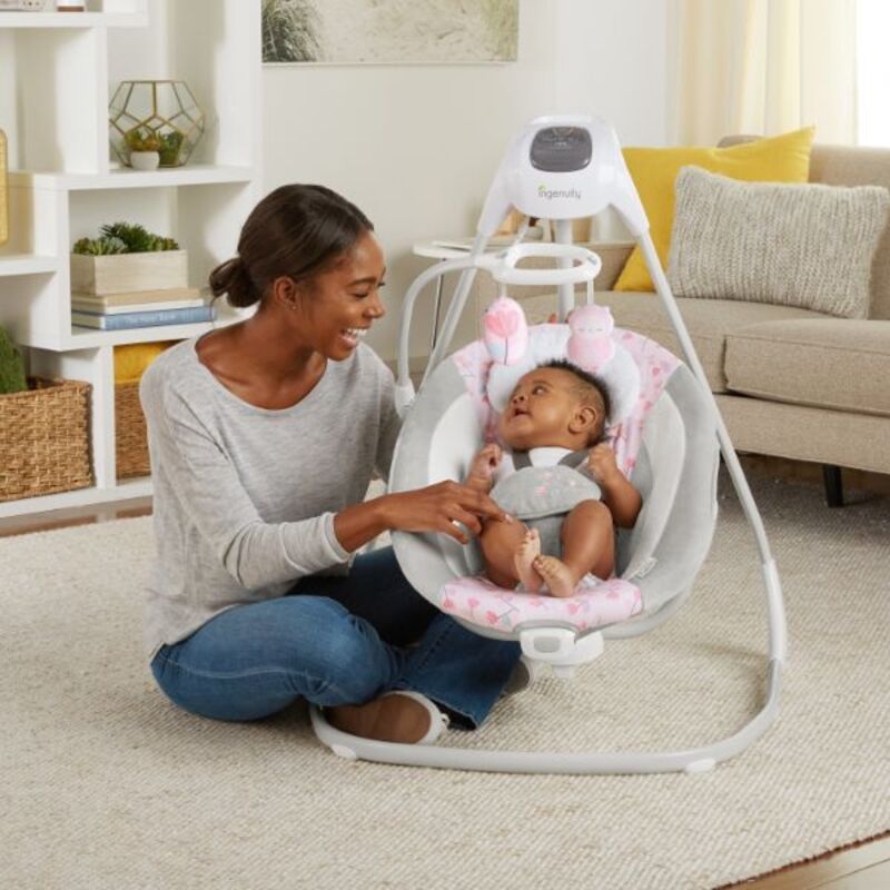 Ingenuity Simple Comfort Cradling Swing Cassidy, Pink