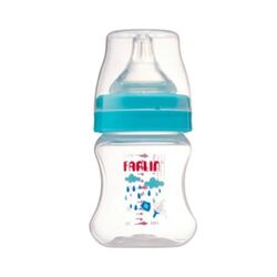 Farlin PP Feeding Bottle + Bottle Wash  150 ML 1set, Blue/orange (Assorted)