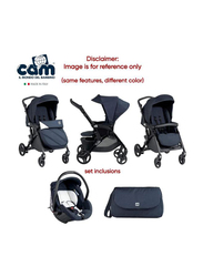 Cam Fluido Easy Travel System Baby Stroller, Light Grey