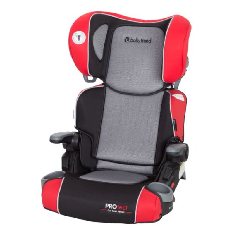 Babytrend PROtect 2-in-1 Folding Booster Seat, Black/red
