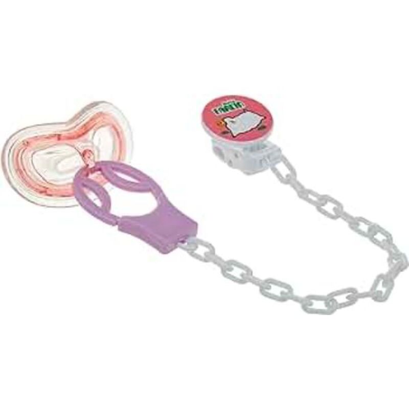 Farlin Stretchy Pacifier w/ Clip Set 1pc, Purple/Green/Red (Assorted)