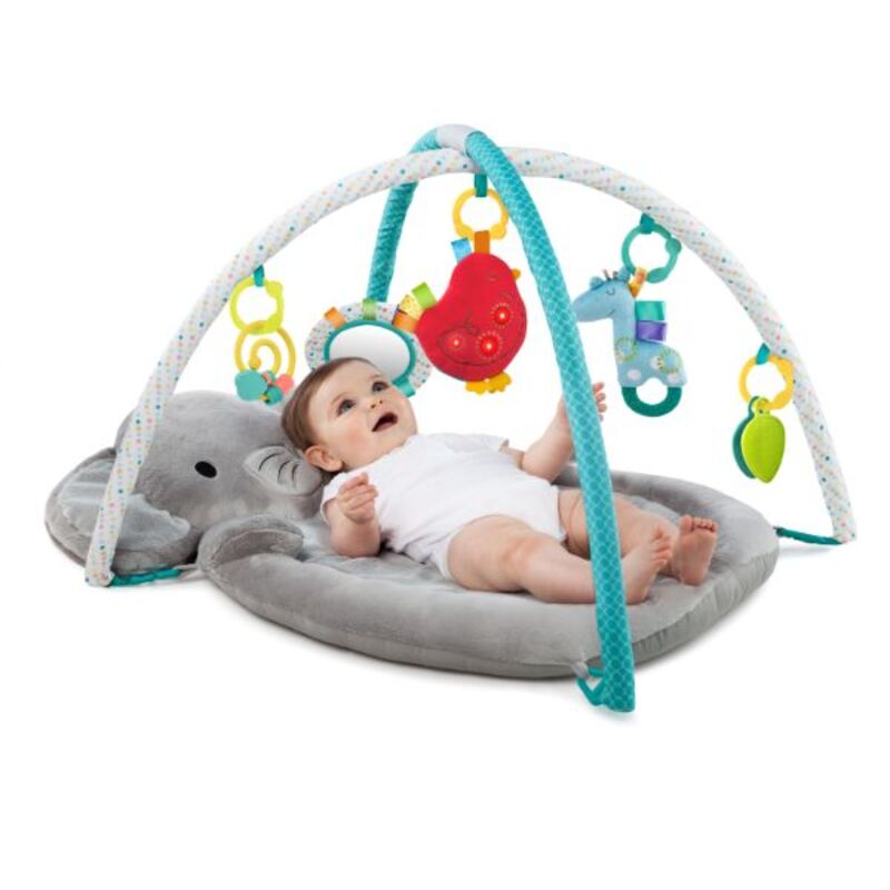 Bright Starts Enchanted Elephants Activity Gym, Grey