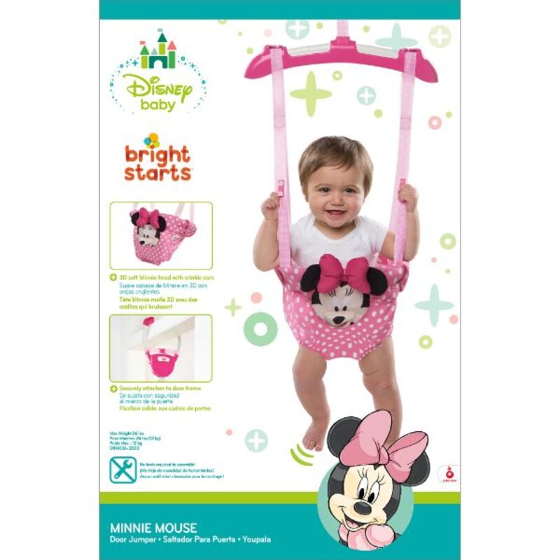 Disney Baby Minnie Mouse Door Jumper, Pink