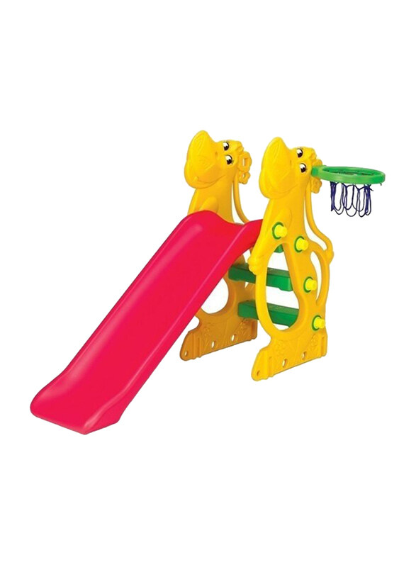

Hippo Slide with Basketball Set, 137cm Slider, Ages 1.5+