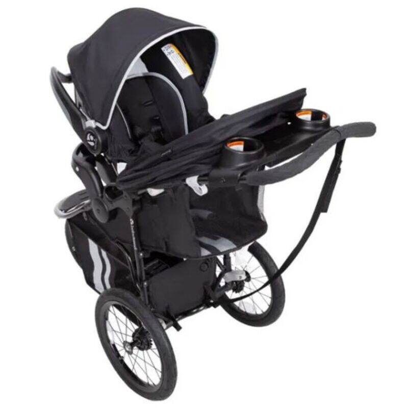 Babytrend Cityscape Jogger Travel System Sparrow, Black/white