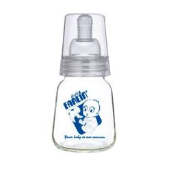 Farlin Glass Feeding Bottle, 2Oz - Blue