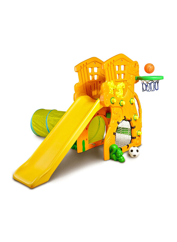 

Tree House Slide with Basketball/Football/Tunnel Set, Ages 6+