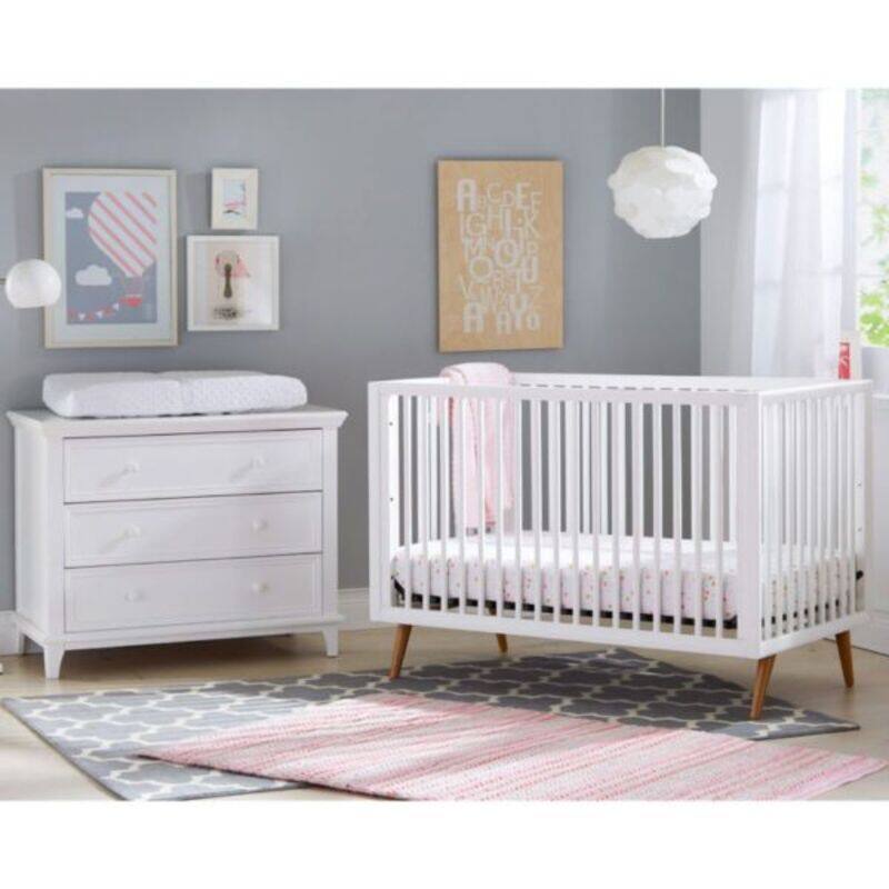 Kolcraft Kolcraft Roscoe 3-in-1 Convertible Crib White