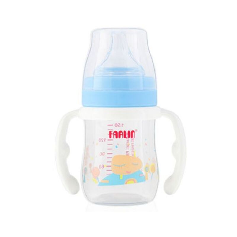 Farlin Silky PP Little Art Feeding Bottle with Handle, 150ML