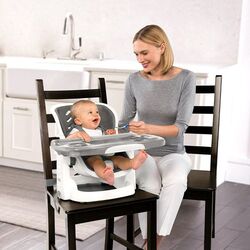 Ingenuity SmartClean ChairMate High Chair Slate, Grey/White