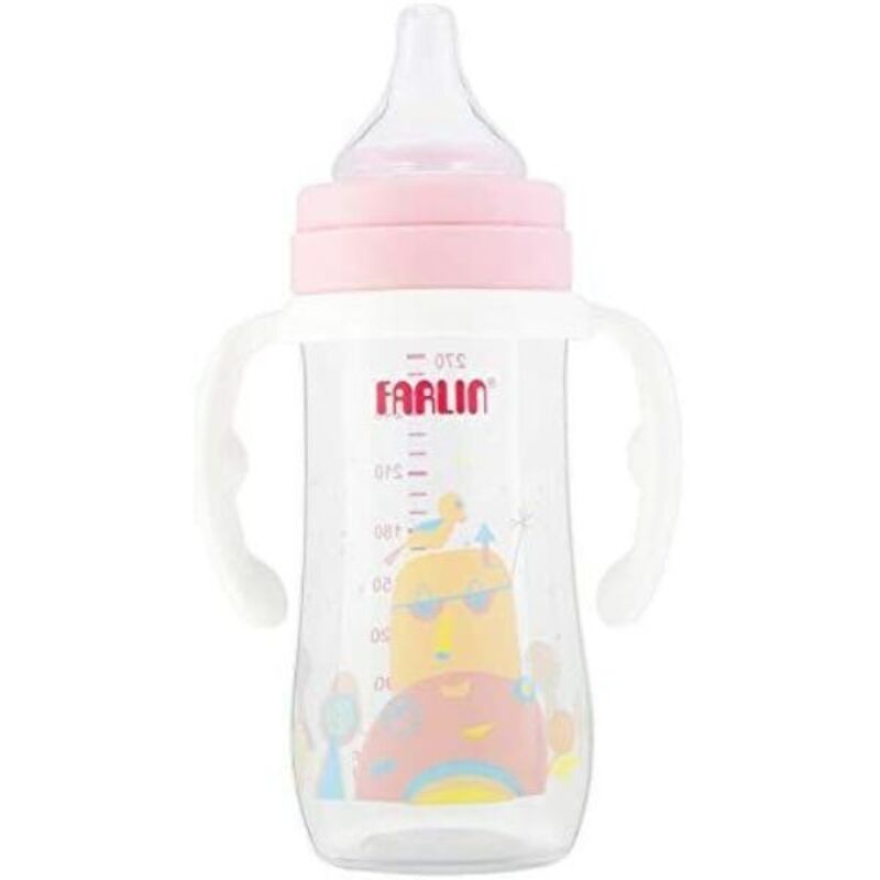 Farlin PP wide Neck Feeder 270ML with Handle