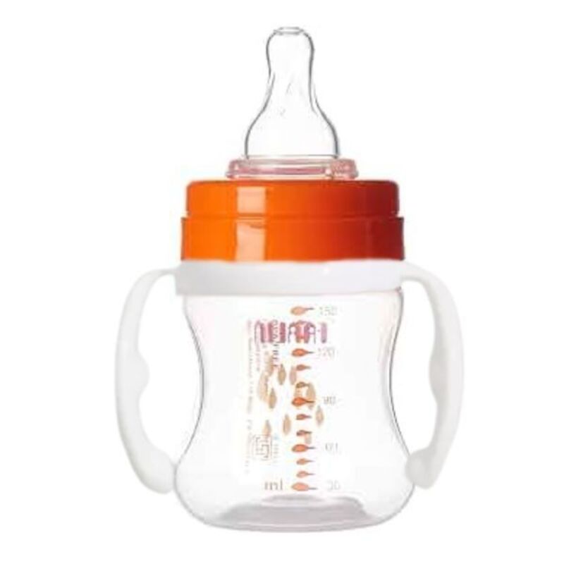 Farlin PP Feeding Bottle + Bottle Wash  150 ML 1set, Blue/orange (Assorted)