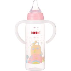 Farlin - PP Standard Neck Feeder 240ML W/ Handle, Pink