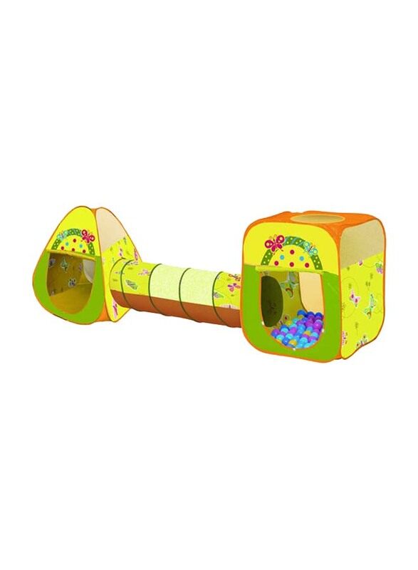 

Butterfly Triangle and Square Shape House and Tunnel with 100 Pieces 6cm Ball Set, Ages 2+