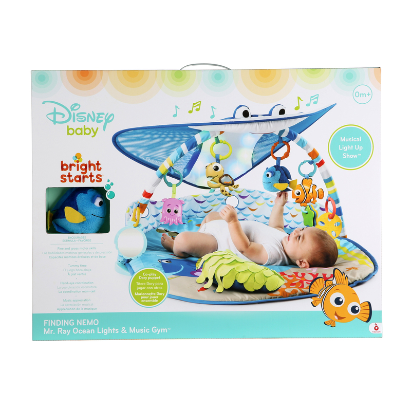 Disney Baby  Finding Nemo Mr. Ray Ocean Lights & Music Gym, Blue