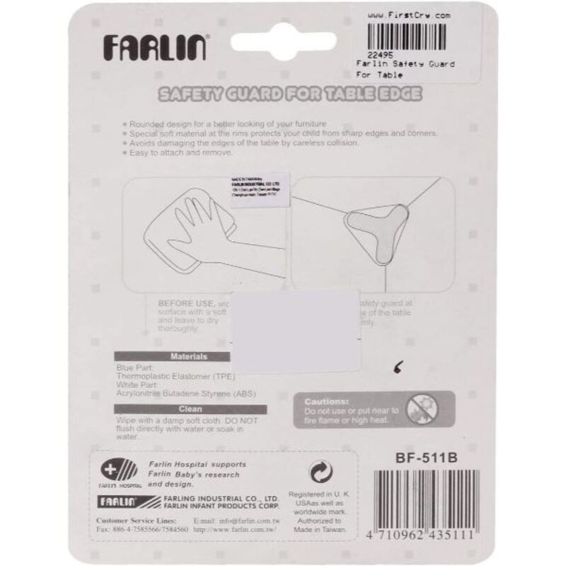Farlin Safety Guard for Table Edge, Blue
